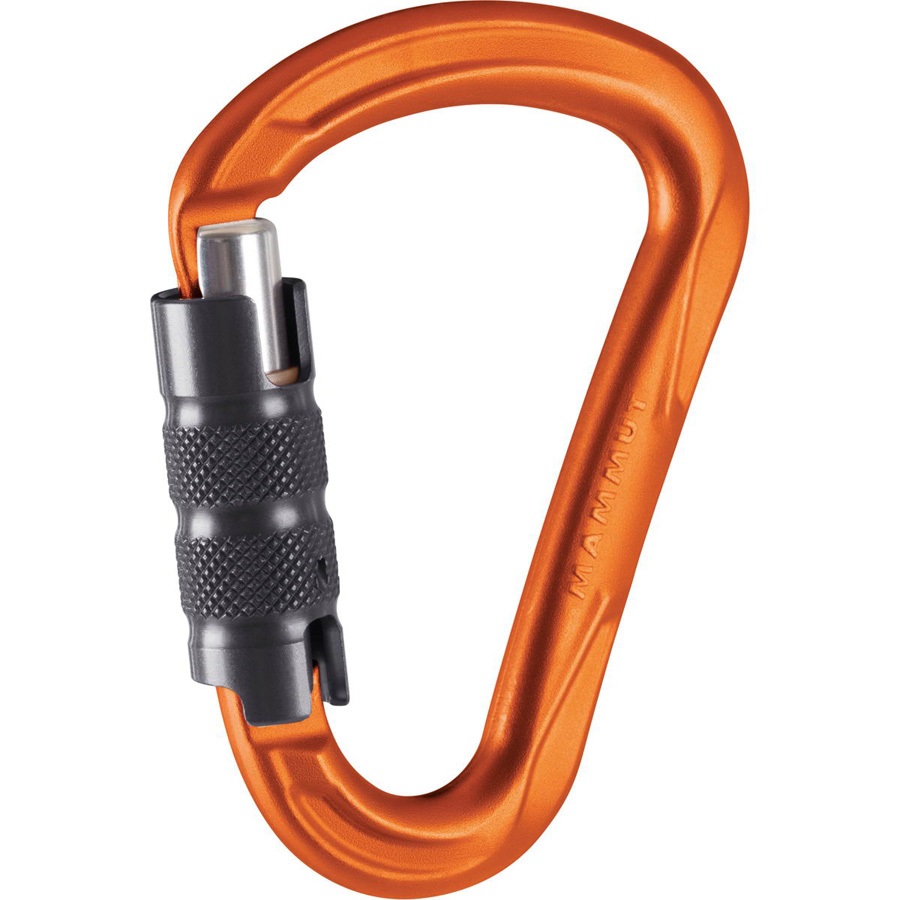 Mammut Wall HMS Rock Climbing Carabiner TWISTGATE Orange